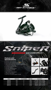 Reel Pancing GoStrike Versus SNIPER 1000 - 6000 SW (8 Seal Bearing) SaltWater Murah - Engkus Fishing