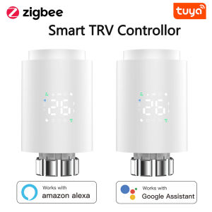 Tuya ZigBee Thermostat Radiator Actuator Smart TRV Thermostatic Valve Temperature Controller Support Alexa Google Home