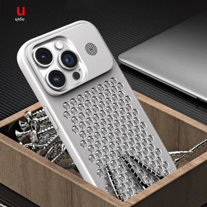 เคสโทรศัพท์แบบกระจายความร้อนสำหรับ iPhone 13 12 14 15 PRO MAX 15 Plus ฝาครอบน้ำหอม PC ฤดูร้อนสำหรับ iPhone 11 15Pro MAX coque