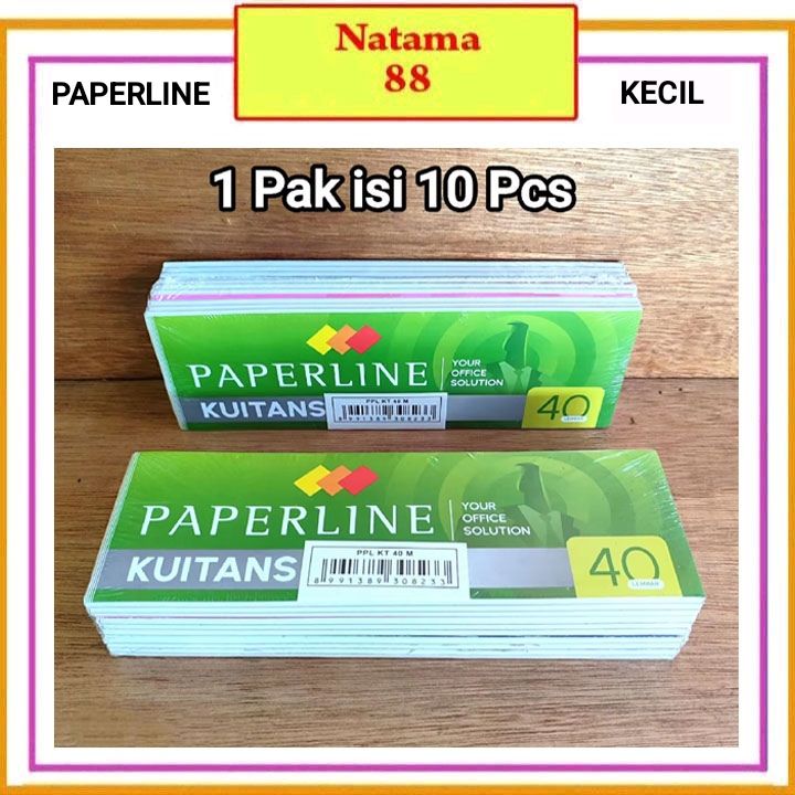 1 Pak Buku Kwitansi Paperline,Kiky Forte isi 10 Buku