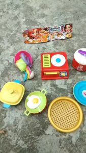 Mainan Anak Terbaru Cooking Set Kemasan Kantong Murah KS 09 | Mainan Masakan Kompor 1 Tungku Dan Ada Rice Cooker | Mainan Masakan Peraabotan Rumah Tanggga Lengkap Mainan Anak Dapur Masak Masakan Murah Meriah