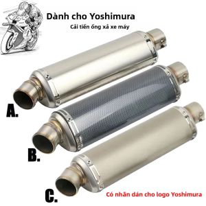 Ống Xả Xe Máy Đa Năng 51mm Cho Bộ Giảm Thanh Yoshimura DB Killer Tương Thích Với Duke 200 RC390 Thép Không gỉ/Titan/Sợi Carbon