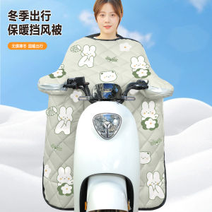 Thickened Fleece Windshield for Electric Vehicle Motorcycle Winter Waterproof Cold Resistant Universal for Four Seasons