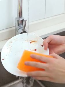 Berus Span Loofah Dapur Korea Tiruan / Periuk Menggosok Berus Pencuci Pinggan / Alat & Aksesori Pembersihan Rumah