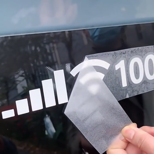 WIFI Signal Battery Indicator Car Sticker Color Laser Tailgate Personality Creative Reflective Decorative Car Holographic Reflective rfid racing sticker wira car accessories car bumper stickers decals magnets