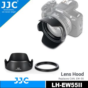 JJC Metal Lens Hood Shade for Canon RF 28mm F2.8 STM Lens Replaces Canon EW-55 on Camera Canon EOS R100 R50 R10 R8 R7 R6 Mark II R5 R3 RP Ra RAllows Putting Ф55mm Filter / Original Lens Cap