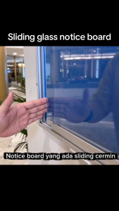 CheapDealMy All Size Sliding Glass Notice Foam Board cabinet (Red /blue / green / purple) 2x3 3x4 3x5 3x6 4x4 4x5 4x6 4x8 school office lobby hotel