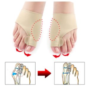 1Pair Toe Separator Hallux Valgus Bunion Corrector Hammer Toe Straightener Foot Pain Relief Orthopedic Pedicure Tools Foot Care