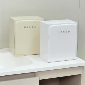 UFORU Bathroom Storage Organizer Large Capacity Wall Mounted Toilet Paper Cabinet No Drill Storage Box Bathroom Accessories