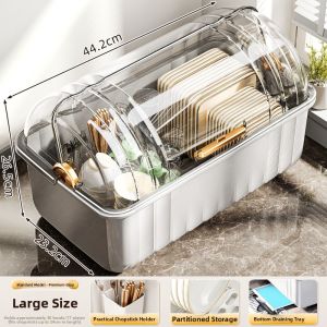 MEIZHUFU | Storage and Drip Rack for Dishes Utensils