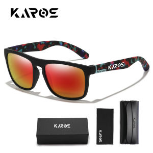 Karos Fashion Polarized Sunglasses Men Women Fishing Driving Cycling Outdoor Glasses Anti-Glare UV400 Protection Eyewear Box
