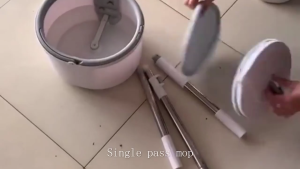 Nicedeal Rotating Spin Mop Hand Press Washing for Easy Floor Cleaning Mop Bucket and Pads