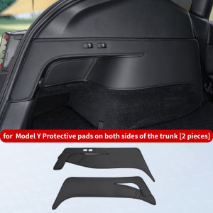 for  Tesla Model Y protective pads on both sides of the trunk anti kick pad on the rear trunk protective panel 2-piece set