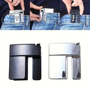 Pants Waist Adjustment Buckle Waistband Clamp Waist Shrink Clip Adjust Waistline Size Belt Clip Folding Buckles Belt Replacement