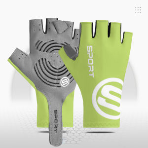 Găng Tay Đi Xe Đạp Mùa Hè Thoáng Khí Nửa Ngón Tay Thấm Hút Sốc Đàn Hồi Tập Thể Dục Đi Bộ Đường Dài Tập Gym Găng Tay Lụa Băng Dành Cho Nam Và Nữ