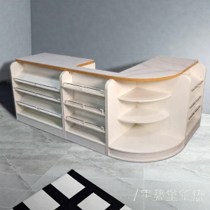 Compact Corner Display Cabinet Counter