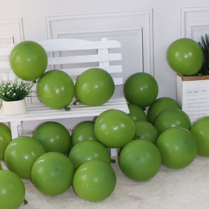 ลูกโป่งยางทรงกลมสีเขียวมะกอก ลูกโป่งยางตกแต่ง ลูกโป่งยางขนาด 5 10 12 18 36 นิ้ว ลูกโป่งยางสีเขียวทหาร