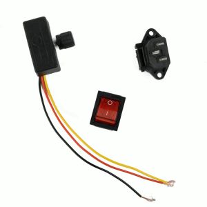 3pcs Electric Sprayer Charging Accessories Set Charging Socket 12V Speed Adjustment Power Switch