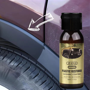Car Plastic Restorer Back To Black More Gloss Car Cleaning Products Plastic Long Lasting Restore Repair Coating Renovator S24