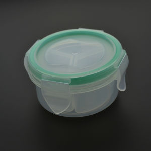 กล่องเก็บยาแบบพกพาสำหรับเดินทาง กล่องเก็บยาแบบโปร่งใสพร้อมแถบซิลิโคน 3 ช่อง กล่องเก็บยาขนาดเล็กแบบทนทาน