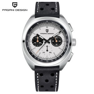 PAGANI DESIGN Original Panda Dial Men Watch Japan VK63 Chronograph Quartz Stainless Steel Sapphire Glass Water-resistant Watch Men PD-1782