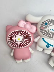 🌀พัดลม 5 ลาย พัดลมตั้งโต๊ะเต็มตัว ระดับ 3 ระดับ พกพาสะดวก มาพร้อมสาย USB ขนาด 13 cm