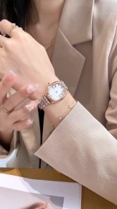 Sunlifex Jam Tangan Wanita Analog Original Korea Tali Rantai Oval Paduan Fashion Jam Tangan Cewek 5997