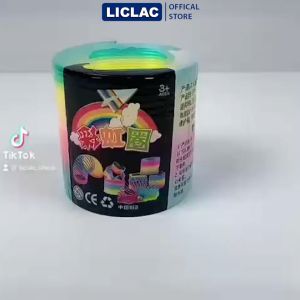 Đồ chơi Lò Xo Cầu Vồng Ma Thuật ( Size ĐẠI ) chất liệu nhựa Cao Cấp Màu Trong an toàn cho người dùng Lò Xo Cầu Vồng loại Xịn dùng biểu diễn - LICLAC