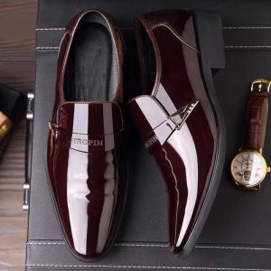 MIKEJIE Fashion Men Dress Shoes Fashion Men Shoes Men Trend Bring Business Leather Shoes Casual Shoes