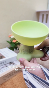 Angola Mangkuk Makan Kucing Anjing Anti Slip M90 Pet Bowl Neck Protection / Tempat Makan Hewan Peliharaan
