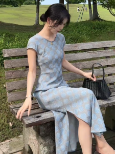 SHANGSHA | Summer New Chinese Style Improved Cheongsam Dress