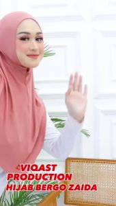 kerudung bergo zaida non pad / hijab instan jersey premium