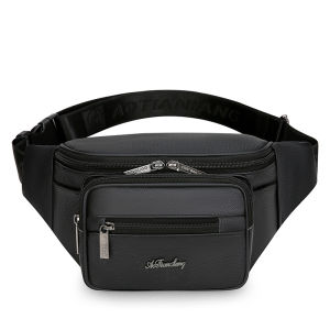 Túi Đeo Hông Nam Da Thật Dung Tích Lớn Chống Thấm Nước Túi Đựng Điện Thoại Di Động Túi Đựng Tiền Xu Túi Đeo Chéo Phong Cách Đường Phố