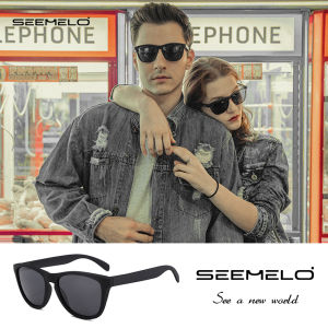 SEEMELO Men’s Polarized Sunglasses Outdoor Sunglasses Retro Driving Sunglasses UV400 Clean Vision Sunglasses Cycling Riding Running Glasses for Men