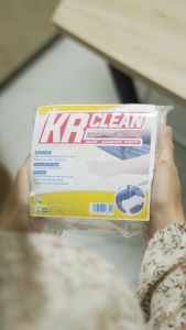 Khăn vải đa năng KRCLEAN 25x25cm 50 tờ thấm hút lau tủ bàn ghế bề mặt bếp có thể tái sử dụng