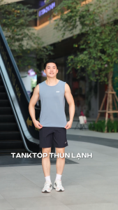 Áo Tanktop Thể Thao Nam MENTORIS Chất Vải Coolmax Thể Thao Thấm Hút Tốt Co Giãn Vận Động Thoải Mái MATT25S001