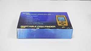 PUPOPAN Portable Handheld Fish Depth Finder Sonar Castable LCD Screen Kayak Boat Fishfinder Transducer for Water Fishing