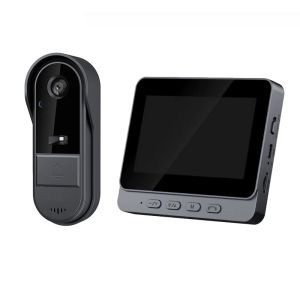 Smart WiFi 2.4G Wireless Doorbells Video Intercom Camera Inteligente Night Vision 4.3inch HD Screen For Security Home Apartment