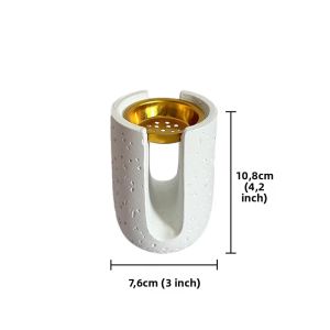 Lọ Đốt Trầm Hình Chữ U Thiết Kế Ả Rập Xê Út Chất Liệu Nhựa Dùng Cho Trầm Hương Gỗ Đàn Hương Than Trang Trí Nhà Cửa
