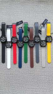 Infinitytime Jam Tangan Tecno Sport 4274 Analog Cowok Spinning Wheel Phospor Rotating Wheel Strap Silikon Ion Plated Case Original