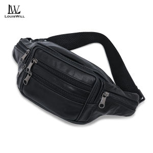 LouisWill Fashion Waist Bag Chest Bag Waterproof PU Bag Outdoor Sports Bag Large Capacity Phone Bag Casual Bag Cross Body Bag Fitness Bag Travel Bag Cycling Bag Business Bag