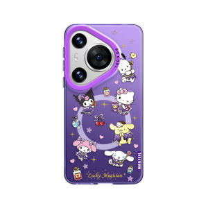 ANGYING×Sanrio Magician Magnetic Absorption Phone Case for Huawei Pura80 P70/P60 pro New Creative Protective Full Cover with Stand