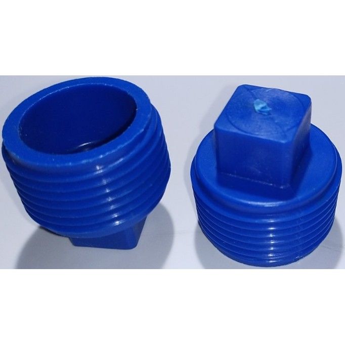 PVC BLUE MALE PLUG 1/2