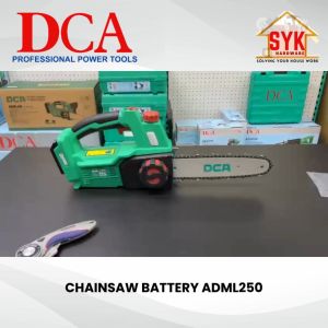 SYK DCA ADML250 Cordless Brushless Chain saw Battery Gardening Power Tools Mesin Gergaji Potong Kayu Bateri