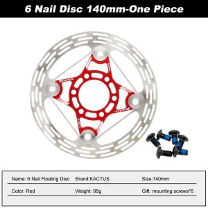 KACTUS Center Lock and 6-Bolt Brake Disc 160mm/180mm/203mm Brake Disc Rotor Floating Cooling Heat Dissipation MTB/Road Bike