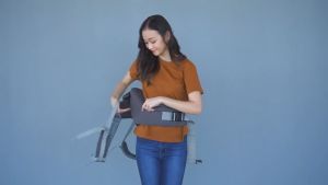 5in1 Gendongan Bayi Depan Hipseat Momaz Navy Royal