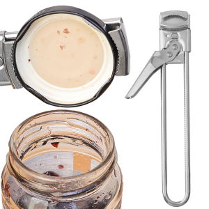 Convenient Labor Saving Stainless Steel Non-slip Can Opener - Universal Manual Adjustable Multifunctional Jar Openers Kitchen