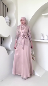 NEW - Putri Dress RAYYA SILK PREMIUM LUXURY OUTER BROKAT BAJU DEWASA MURAH TERBARU 2026 Gamis Kondangan DRESS KONDANGAN DRESS PESTA DRESS BROKAT