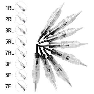 10/20/50/100Pcs Disposable Sterile Tattoo Cartridge Needles Tattoo Lips Machine 1RL/2RL/3RL/5RL/7RL/3FP for Permanent Makeup Pen