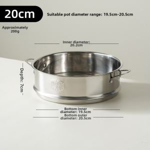 onlycook | Stainless Steel Small Steaming Rack for Milk Pots and Steamers